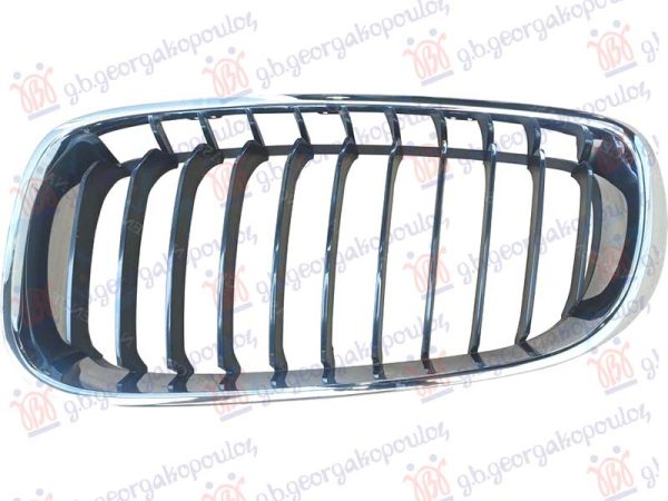 GRILLE SIDE PIECE BLACK/CHROME (BASE LINE)