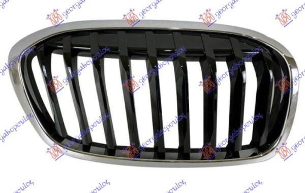 PVC MASKA HROM/SJAJ-CRNA (SPORT LINE/M-SPORT) DESNO