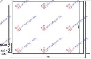 CONDENSER PETROL/DIESEL (625x470x16) TYPE BEHR (&GT/F07) (KOYO)