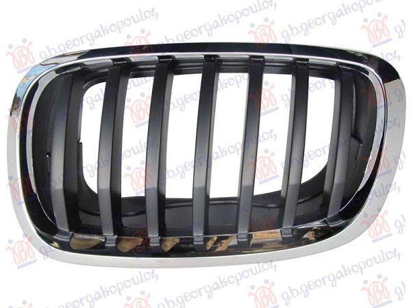 GRILLE BLACK (W/CHROME FRAME) (& X5 M) 2012-