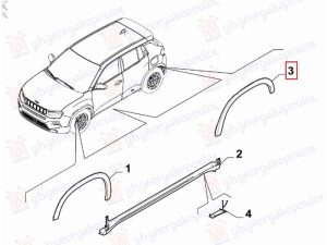 REAR FENDER FLARE PLASTIC