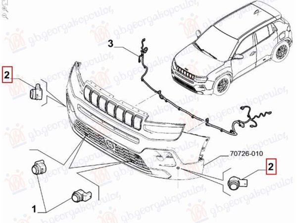PARKING DISTANCE CONTROL SENSOR (O)