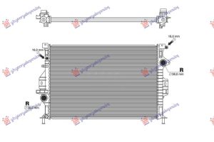 HLADNJAK MOTORA BENZIN/DIZEL (650x410x26) (CALSONIC TIP) (VALEO)
