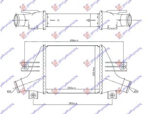HLADNJAK INTERKULERA 1.6-1.8 HDi DIZEL (250x220x64)