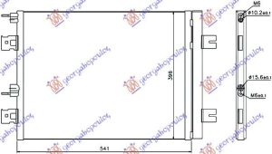 HLADNJAK KLIME 1.4/1.6 BENZ - 1.5 DCi (510x40)