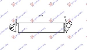 HLADNJAK INTERKULERA 1.5 DCi (590x120x40)
