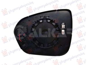 STAKLO RETROVIZORA SA GREJACEM (MRTAV UGAO) (2+2 PIN) (KONVEKSNO) DESNO