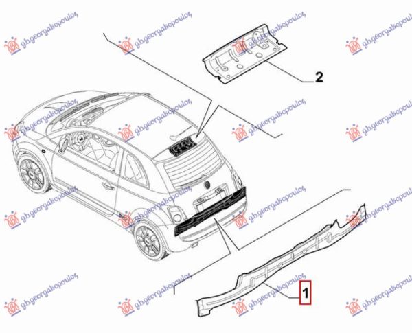 REAR PANEL UPPER (O)