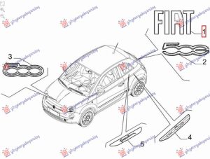 EMBLEM REAR (FIAT) (O)