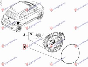 FUEL TANK DOOR (O)