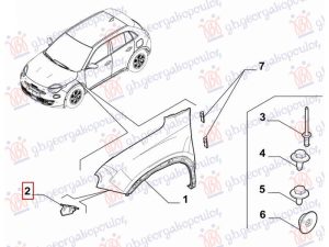FRONT FENDER BRACKET STEEL (O)