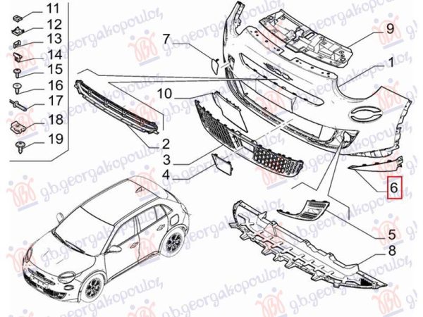 FRONT BUMPER SPOILER (O)