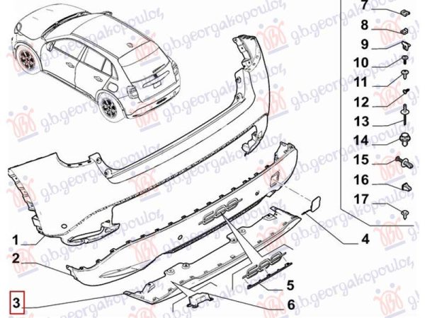 REAR BUMPER SPOILER (O)