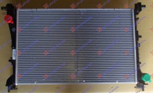 RADIATOR 1.4 (88KW) BENZIN (MAN) - 1.3 MJTD DIZEL (MAN) (620x390x16) (NISSENS)