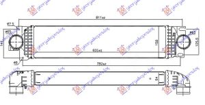 HLADNJAK INTERKULERA 2.0 TDCi (T8C-T9C) DIZEL (655x158x64)