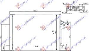 HLADNJAK KLIME 1.6i 16V 2.0 ST - 2.0 TDCi (585x440)