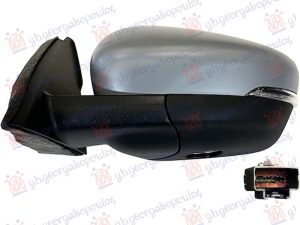 DOOR MIRROR ELECTRICAL HEATED FOLDABLE PRIMED (W/SIDE LAMP & FOOT LAMP & BLIS)