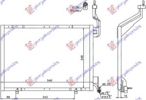 HLADNJAK KLIME 1.6 TDCi (540x348x16) -14