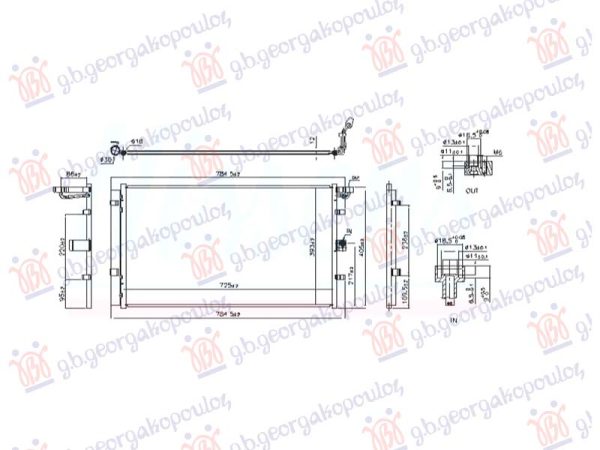 CONDENSER 1.5 DIESEL 2018- (725x393x12)