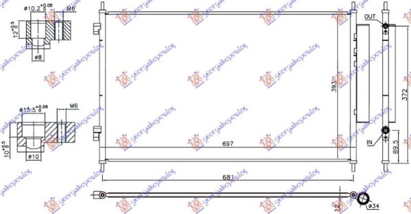 CONDENSER PETROL/DIESEL (665x395x12) (KOYO)