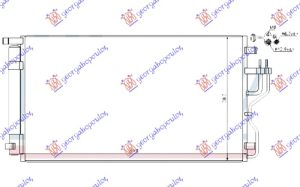 HLADNJAK KLIME ZA SVE MODELE BENZIN (655x380x16) (KOREJA)