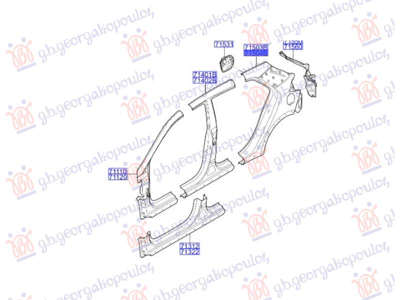 REAR FENDER (O)