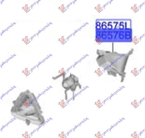AIRDUCT FRONT BUMPER (FOR VEHICLES W/DRL) (O)