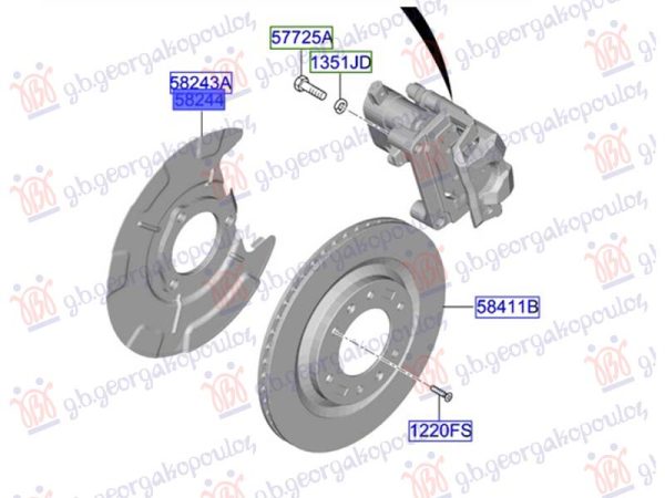 SPLASH PANEL BRAKE DISC REAR (O)
