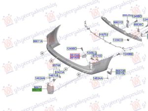 REAR BUMPER MOULDING (O)