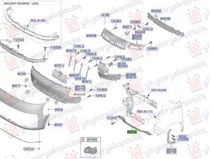 FRONT BUMPER STIFFENER LOWER (O)