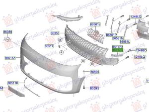 FRONT BUMPER BRACKET SIDE PLASTIC (O)
