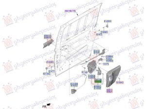 REAR SLIDING DOOR HANDLE INNER (O)