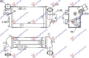 HLADNJAK INTERKULERA 1.6 T-GDI BENZIN (290x178x90)
