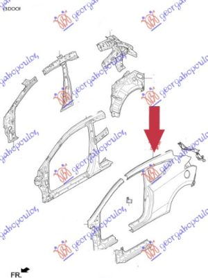 REAR FENDER 3D (O)