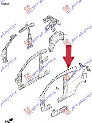 REAR FENDER 3D (O)