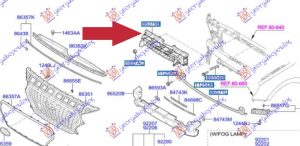 GRILLE BRACKET (AIRDUCT) (O)