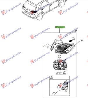 STOP LAMPA SPOLJASNJA (H/B) (O) LEVO