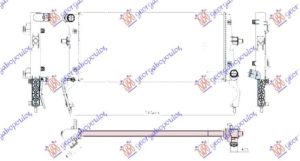 HLADNJAK MOTORA 1.4 T-GDI BENZIN (MAN/AUTO) (650x290x26) (KOYO)