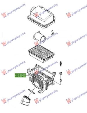 AIR FILTER BOX (LOWER CASE) (O)