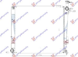 HLADNJAK MOTORA 2.0/2.2 CRDi DIZEL (MAN) (510x480x26) (HALLA TIP) (KOYO)