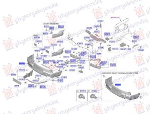 REAR BUMPER LOWER (W/2 PDC) (O)