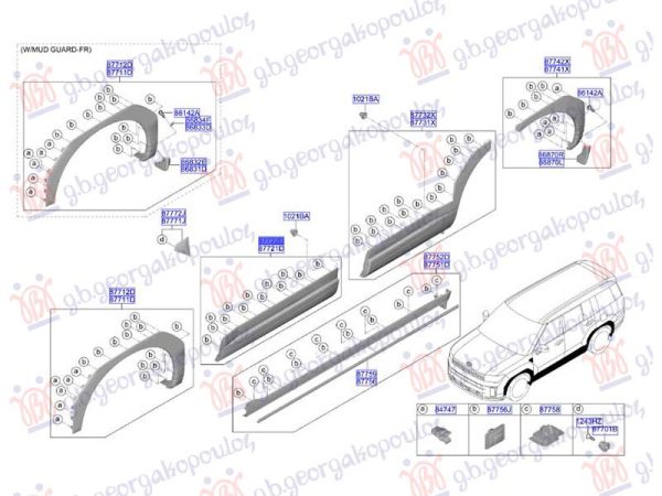 FRONT DOOR MOULDING (O)