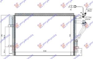HLADNJAK KLIME ZA SVE MODELE BENZIN (570x375x16)