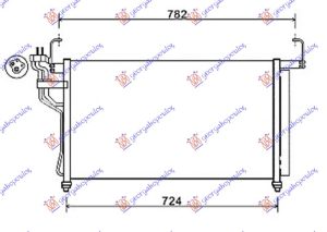 HLADNJAK KLIME 2.5 CRDi (675x395x16)