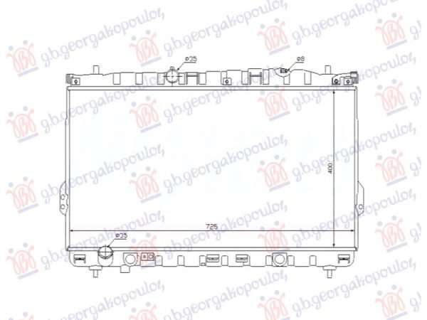 RADIATOR PETROL - DIESEL MANUAL (400x720x26) (NRF)