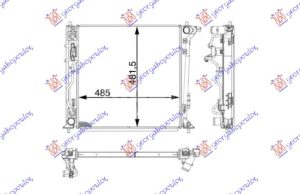 HLADNJAK MOTORA 2.0 CRDi DIZEL (AUTOMATSKI) (485x465x26) (CESKA) (VALEO)