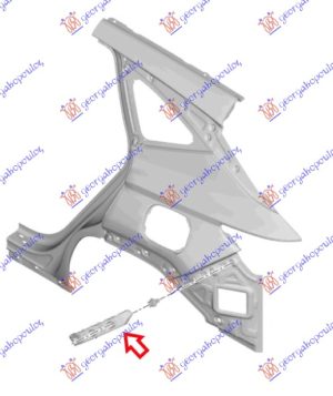 REAR BUMPER BRACKET PLASTIC (O)