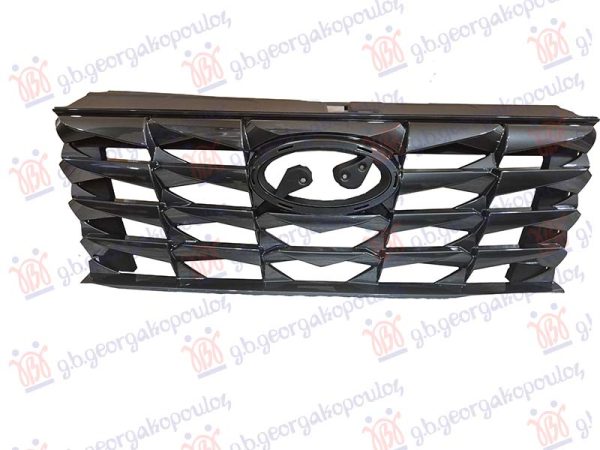 GRILLE PAINTED (DARK GRAY) (W/HOOD LOCK PLASTIC COVER)