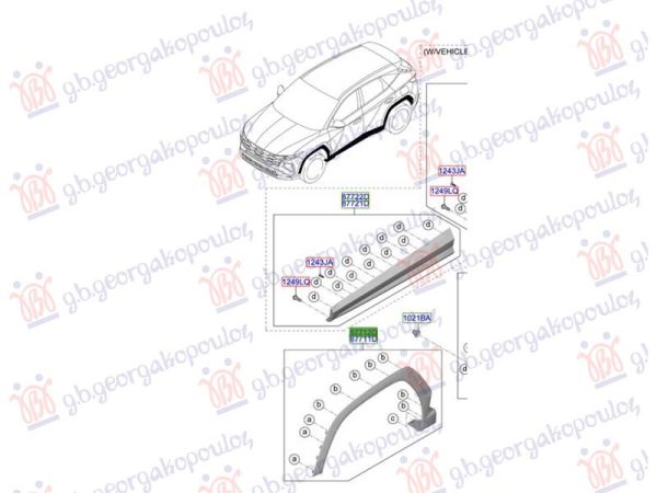 FRONT FENDER FLARE (O)