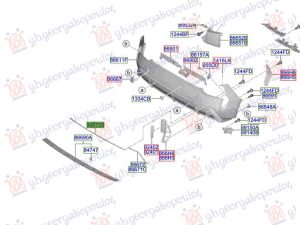 REAR BUMPER MOULDING 2024- (O)